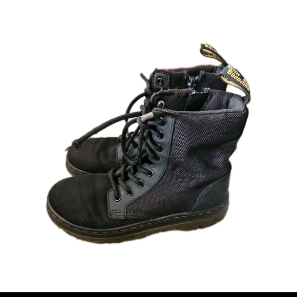 Dr. Martens Unisex Kids Black Combs Durable Combat Zip Up Boot 13 - Picture 4 of 10